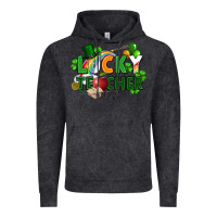 Vintage Black lucky teacher St. Patricks Day Vintage Hoodie - FaDigitalArtStudio