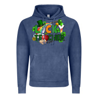 Vintage Denim lucky teacher St. Patricks Day Vintage Hoodie - FaDigitalArtStudio