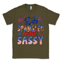 Army Green star spangled and sassy Classic Tee - Artiststas
