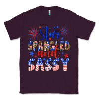 Plum star spangled and sassy Classic Tee - Artiststas