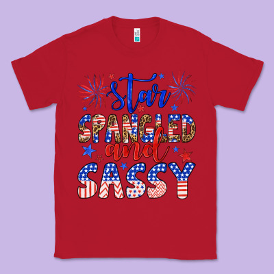 Star Spangled And Sassy Classic Tee Designed By Artiststas
