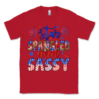 Red star spangled and sassy Classic Tee - Artiststas