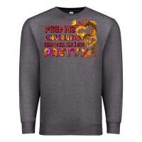 Charcoal Heather feed me churros and tell me i am pretty Premium Sweatshirt - AdoDesignShop