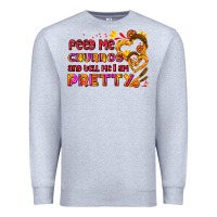 Heather Grey feed me churros and tell me i am pretty Premium Sweatshirt - AdoDesignShop