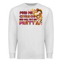 Oatmeal Heather feed me churros and tell me i am pretty Premium Sweatshirt - AdoDesignShop