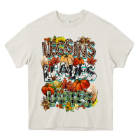 Cream Leaves lattes Fall pumpkin Heavy Core Tee - NancyCooperArtShop