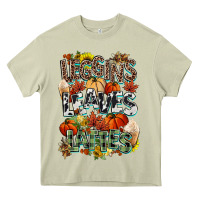 Mossy Leaves lattes Fall pumpkin Heavy Core Tee - NancyCooperArtShop