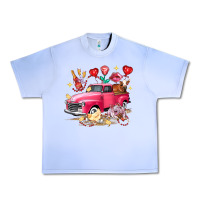 Grape Ice Valentine's Day Truck Farm Animals Urban Heavy Tee - FaDigitalArtStudio