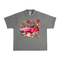 Tornado Valentine's Day Truck Farm Animals Urban Heavy Tee - FaDigitalArtStudio