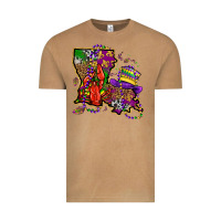 Vintage Camel mardi gras louisiana map Vintage Tee - OliviaCreatesArt