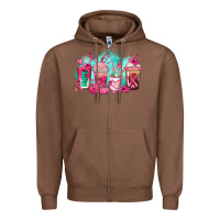 Chestnut breast cancer  coffee cups Zipper Hoodie - AdoDesignShop