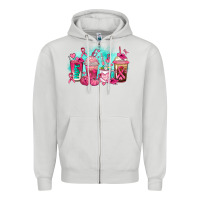 Dove Grey breast cancer  coffee cups Zipper Hoodie - AdoDesignShop