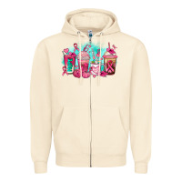 Sandshell breast cancer  coffee cups Zipper Hoodie - AdoDesignShop