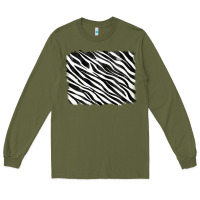 Army Green zebra background Long Sleeve Tee - RanaPortraitStore