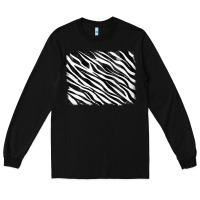 Black zebra background Long Sleeve Tee - RanaPortraitStore
