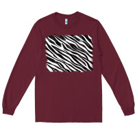 Burgundy zebra background Long Sleeve Tee - RanaPortraitStore