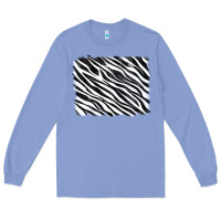 Colony Blue zebra background Long Sleeve Tee - RanaPortraitStore