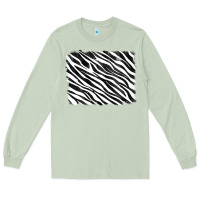 Matcha zebra background Long Sleeve Tee - RanaPortraitStore