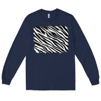Navy zebra background Long Sleeve Tee - RanaPortraitStore