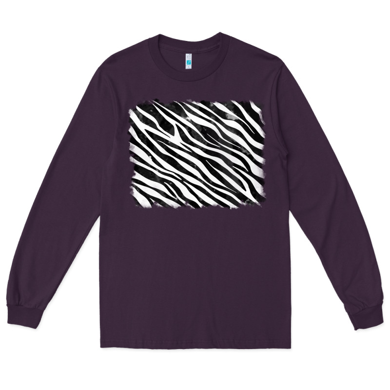 Zebra Background Long Sleeve Tee by RanaPortraitStore | Teevron