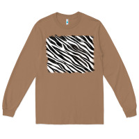 Toasted Coconut zebra background Long Sleeve Tee - RanaPortraitStore