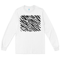 White zebra background Long Sleeve Tee - RanaPortraitStore