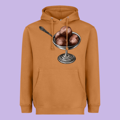 Chocolate Ice Cream Heavyweight Hoodie Designed By Adodesignshop
