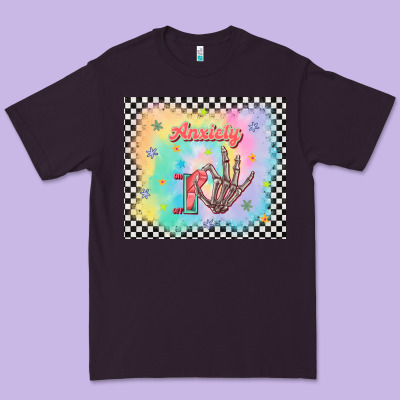 Anxiety On Tumbler Premium Tee Designed By Tumblerdesignbyshophia