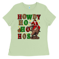 Matcha howdy ho ho hos christmas Ladies Tee - CowGirlArtShop