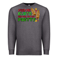 Charcoal Heather feed me elote and tell me i am pretty Premium Sweatshirt - AdoDesignShop