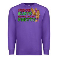 Purple feed me elote and tell me i am pretty Premium Sweatshirt - AdoDesignShop