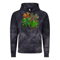 Cloud Black Leopard shamrock St. Patricks Day Vintage Hoodie - FaDigitalArtStudio