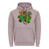 Vintage Zinc Leopard shamrock St. Patricks Day Vintage Hoodie - FaDigitalArtStudio