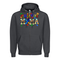 Smoke autism mama Zipper Hoodie - AdoDesignShop