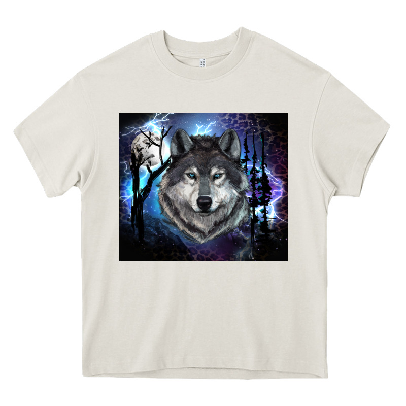 Wolf And Full Moon Heavy Core Tee by RanaPortraitStore | Teevron