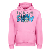 Fuchsia Pink let it snow Urban Hoodie - JahusDesignShop