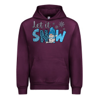Mauve Wine let it snow Urban Hoodie - JahusDesignShop