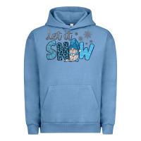 Pigment Pebble Blue let it snow Urban Hoodie - JahusDesignShop
