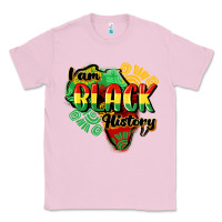 Bubblegum Pink i am black history Classic Tee - CowGirlArtShop