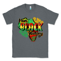 Charcoal Heather i am black history Classic Tee - CowGirlArtShop