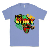 Colony Blue i am black history Classic Tee - CowGirlArtShop