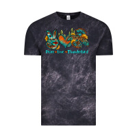 Cloud Black peace love thunderbird Vintage Tee - OliviaCreatesArt