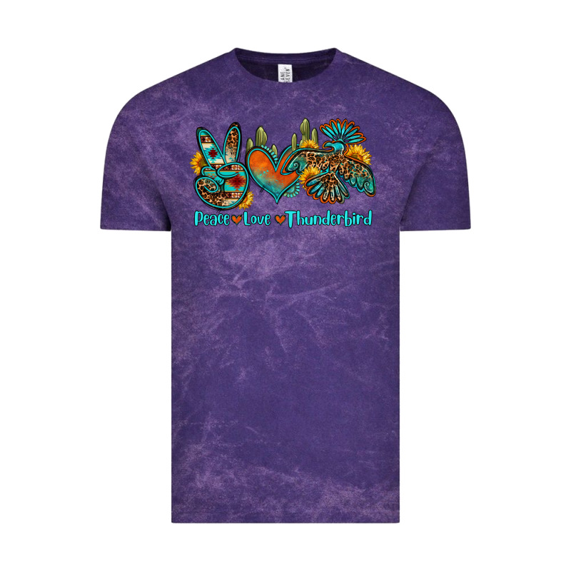 Peace Love Thunderbird Vintage Tee by OliviaCreatesArt | Teevron