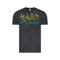 Vintage Black peace love thunderbird Vintage Tee - OliviaCreatesArt