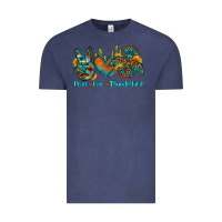 Vintage Denim peace love thunderbird Vintage Tee - OliviaCreatesArt