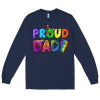 Navy Western Proud Dad Long Sleeve Tee - BundleAndBundleShop