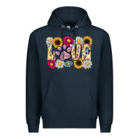 Navy love dog Premium Hoodie - CowhideDigitalArt