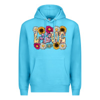 Ocean Blue love dog Premium Hoodie - CowhideDigitalArt