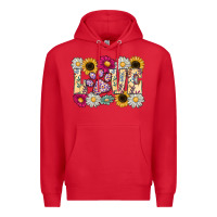 Red love dog Premium Hoodie - CowhideDigitalArt