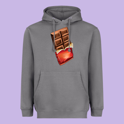 Chocolate Heavyweight Hoodie Designed By Adodesignshop